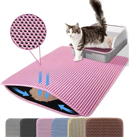 Tapis litière pour chat – Tapis récupérateur de litière - Le Bonheur du Chat