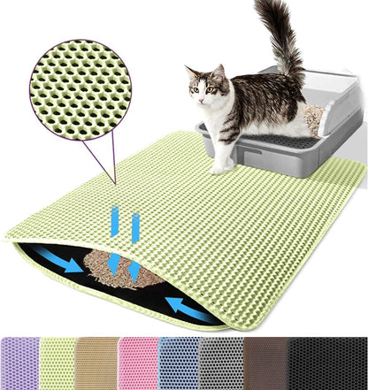 Tapis litière pour chat – Tapis récupérateur de litière - Le Bonheur du Chat