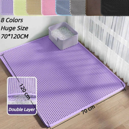 Tapis litière pour chat – Tapis récupérateur de litière - Le Bonheur du Chat