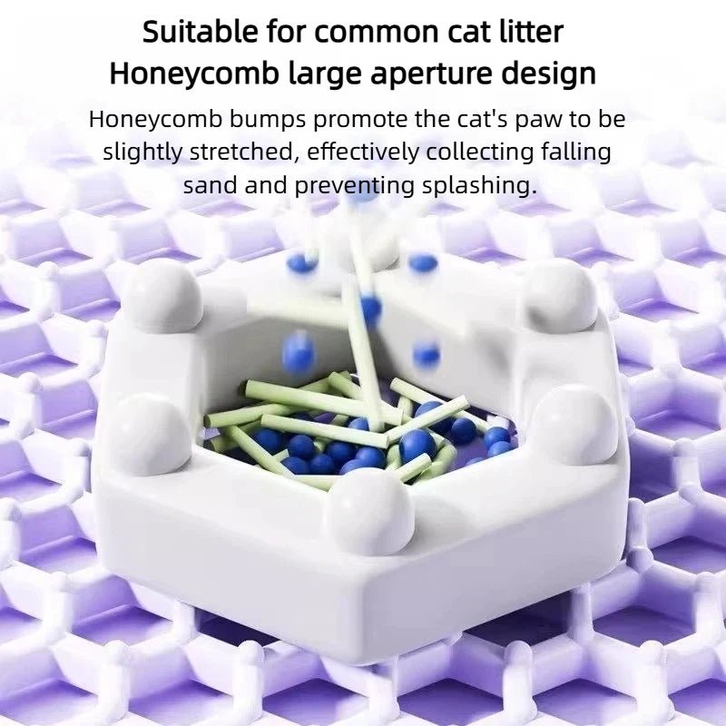 Tapis litière pour chat – Tapis récupérateur de litière - Le Bonheur du Chat