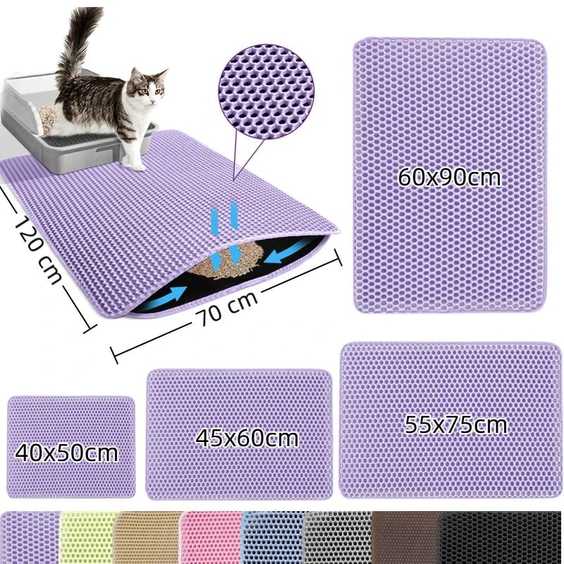 Tapis litière pour chat – Tapis récupérateur de litière - Le Bonheur du Chat