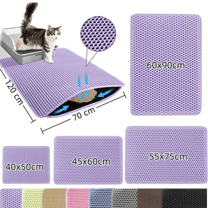 Tapis litière pour chat – Tapis récupérateur de litière - Le Bonheur du Chat