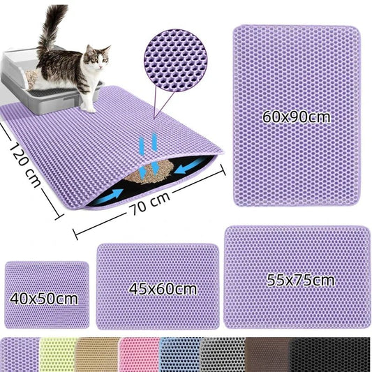 Tapis litière pour chat – Tapis récupérateur de litière - Le Bonheur du Chat