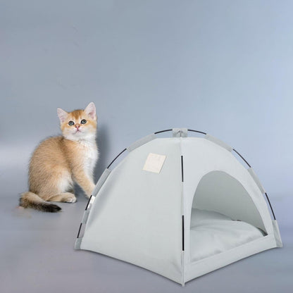 Tente Chat - CatTentBed™ - Gris Cyan - Le Bonheur du Chat